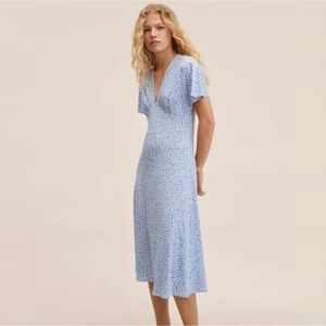 NWT Mango Floral Midi Dress